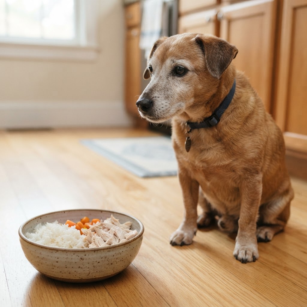 Arroz e Frango para Cão Idoso: A Clássica Ainda Funciona? Arroz e Frango para Cão Idoso: A Clássica Ainda Funciona?