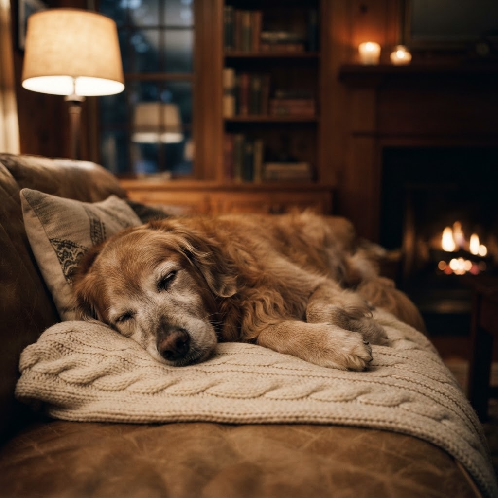 Cachorro idoso late à noite: causas e como resolver