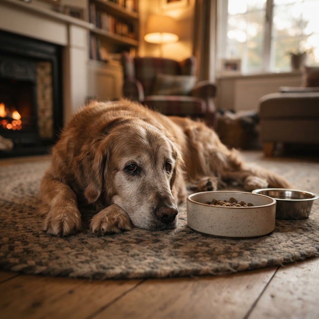 Cachorro idoso não come: 7 causas e o que fazer