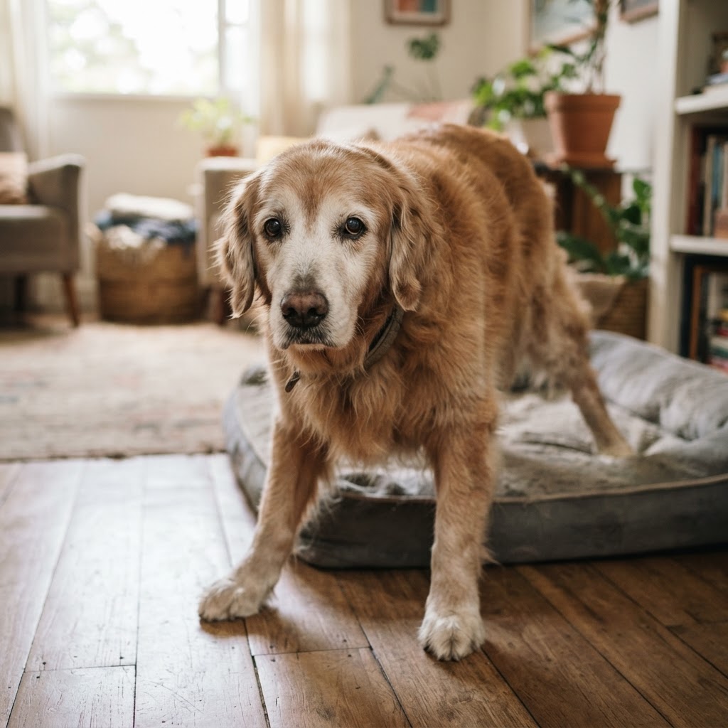 Cão Idoso com Dificuldade para Levantar: Causas e Soluções Práticas - detalhe