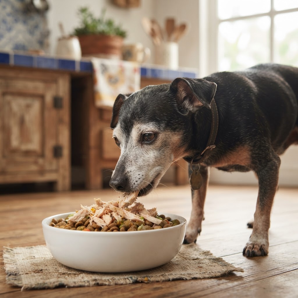 Ração para Cão Idoso com Estômago Sensível: Guia de Escolha - detalhe