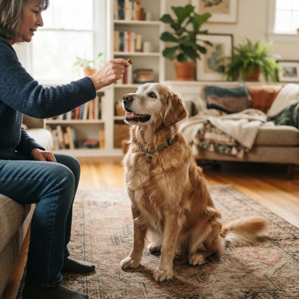 Cão Idoso Ainda Aprende? Treinos Gentis que Funcionam Cão Idoso Ainda Aprende? Treinos Gentis que Funcionam - detalhe